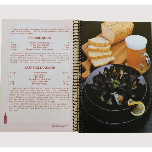 The Spirit of Cooking by Paul Warwick Wine Educator 1985 PB Spiral Cookbook - Picture 6 of 7